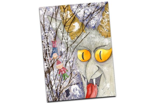 Krampus Tree Christmas Card