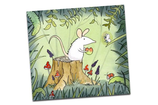 Fairy Apple Whimsical Greetings Card