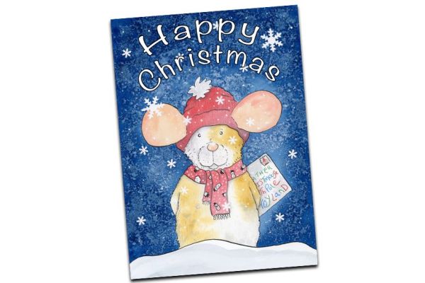 Letter to Santa Whimsical Christmas Greetings Card