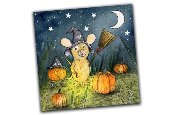 Mousey Jack Halloween Greetings Card