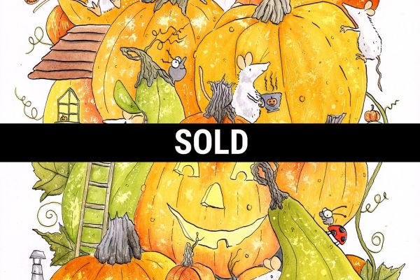 SOLD - Pumpkin Village Original Published Work 