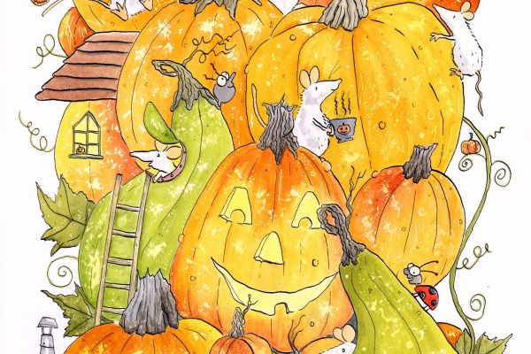 LIMITED EDITION: The Pumpkin Stack Signed A3 Print